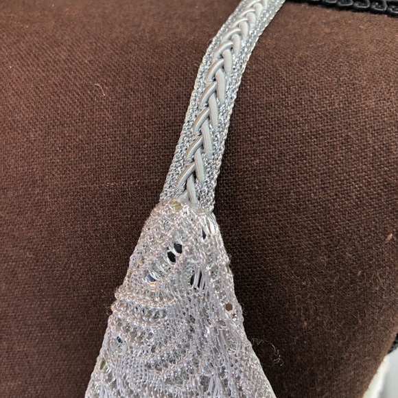 Vintage Silver cocktail dress by Scot McClintock - Picture 11 of 12